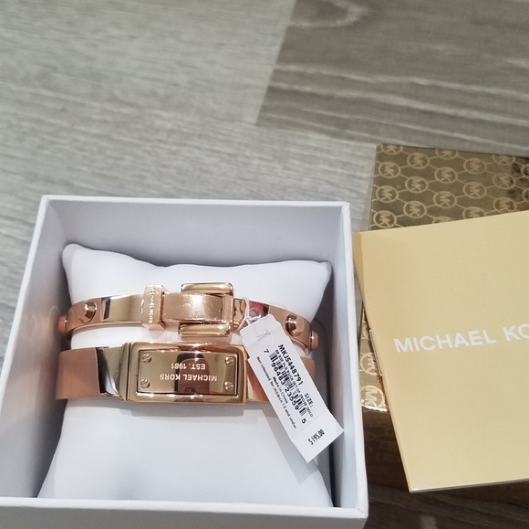 Michael kors rose gold tone bangle set - Picture 5 of 6